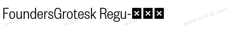 FoundersGrotesk Regu字体转换